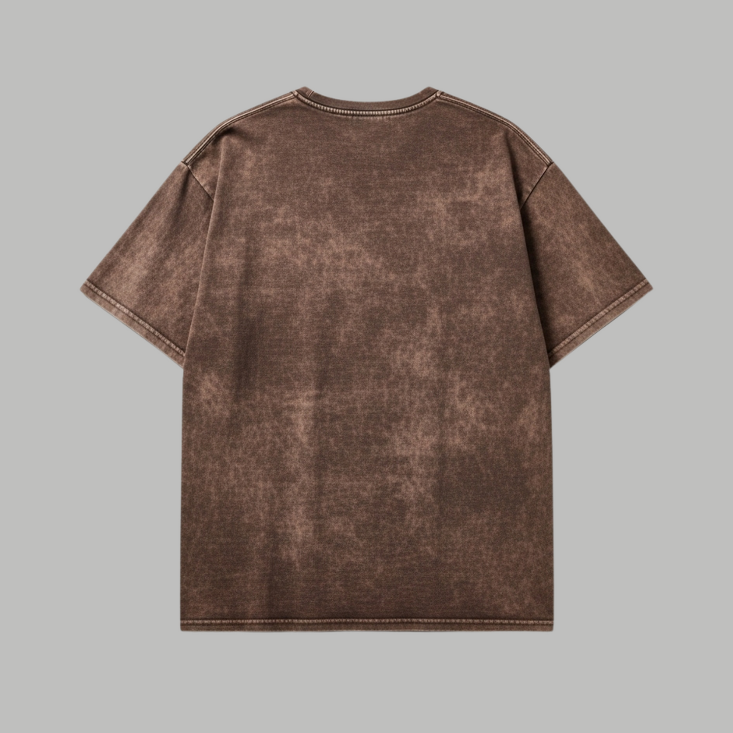 Brown Washed Oversized Tshirt