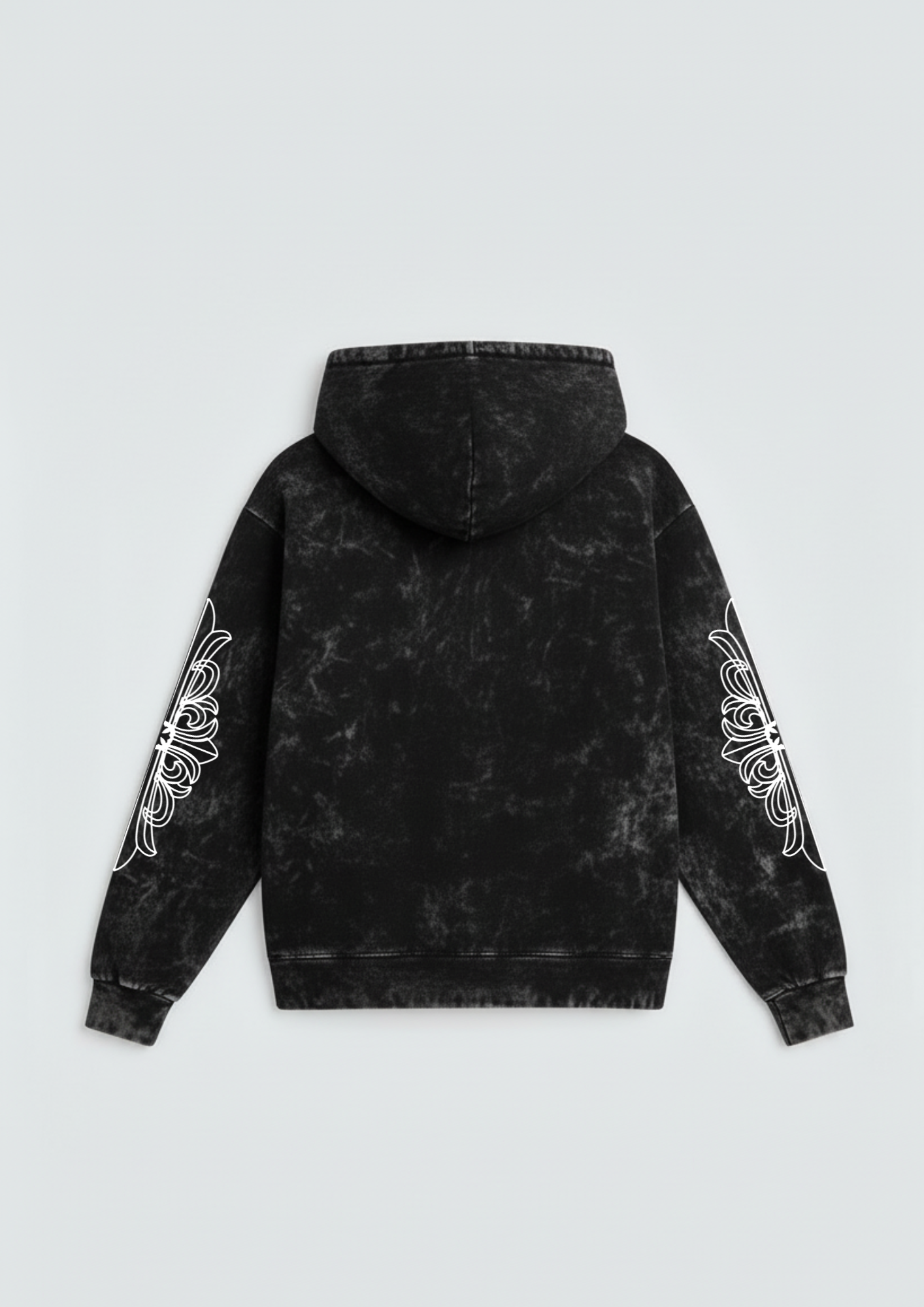 CH-Cross Oversized Washed Hoodie