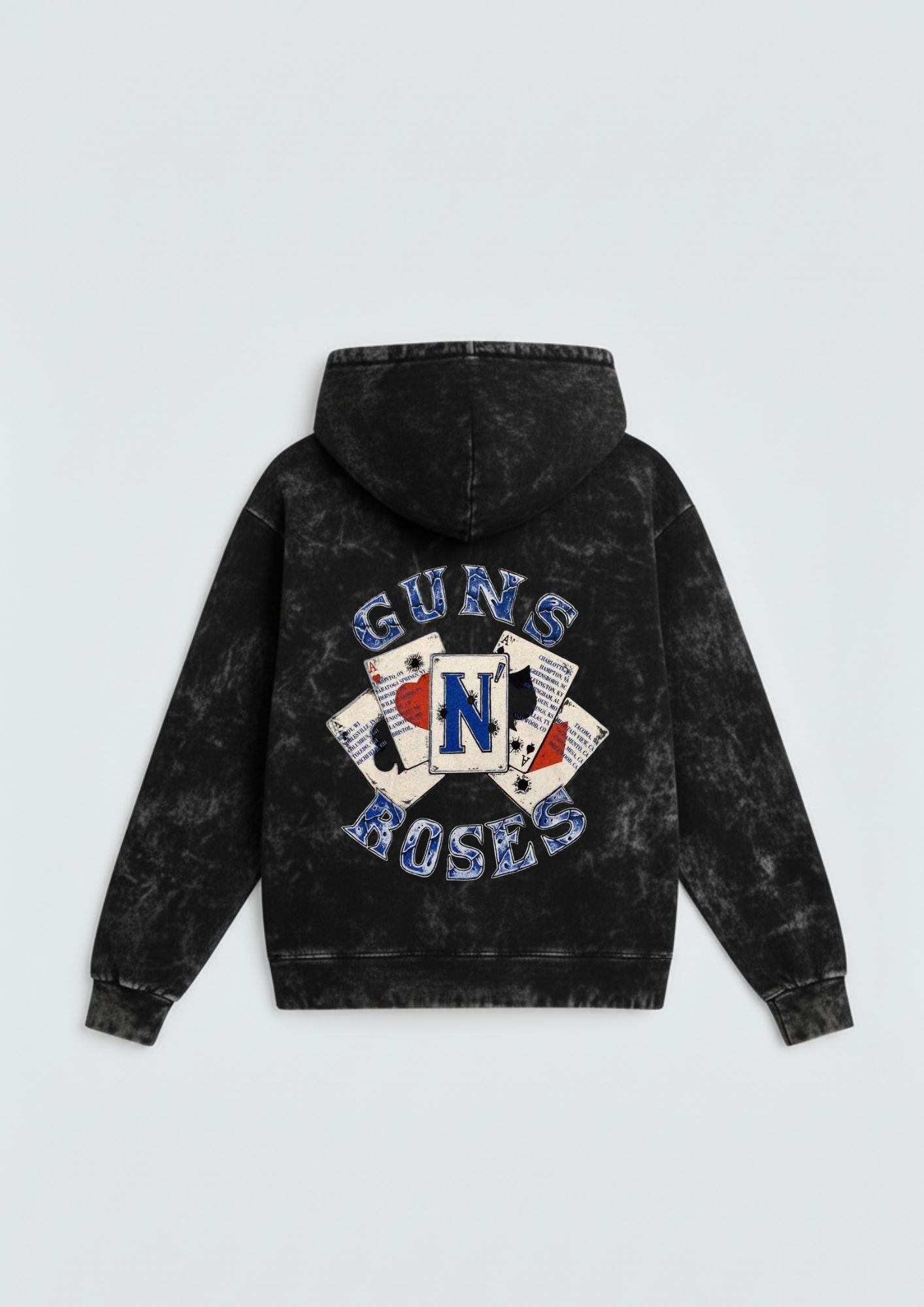 Guns N Rose Oversized Washed Hoodie