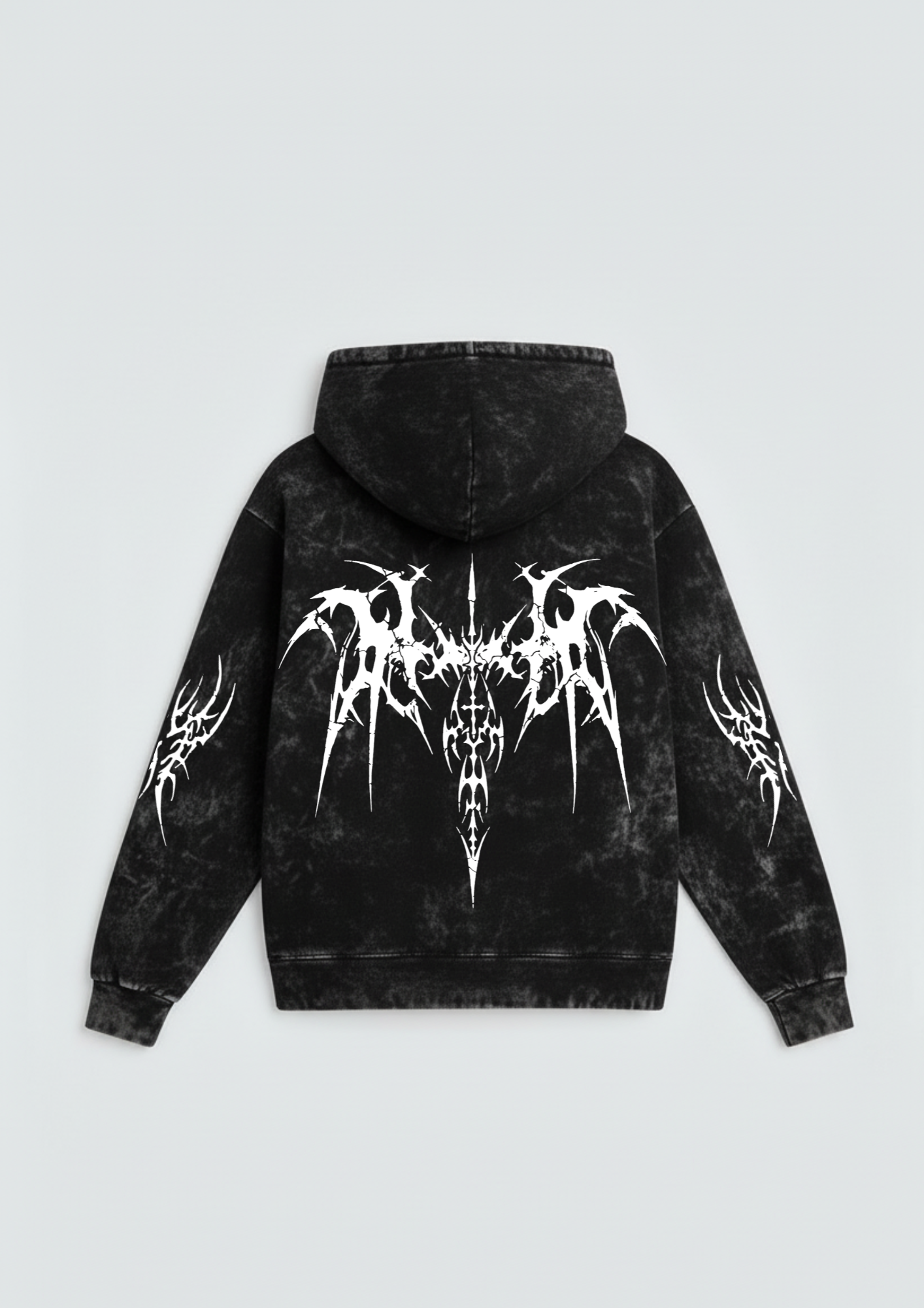 Exoskeleton Oversized Washed Hoodie