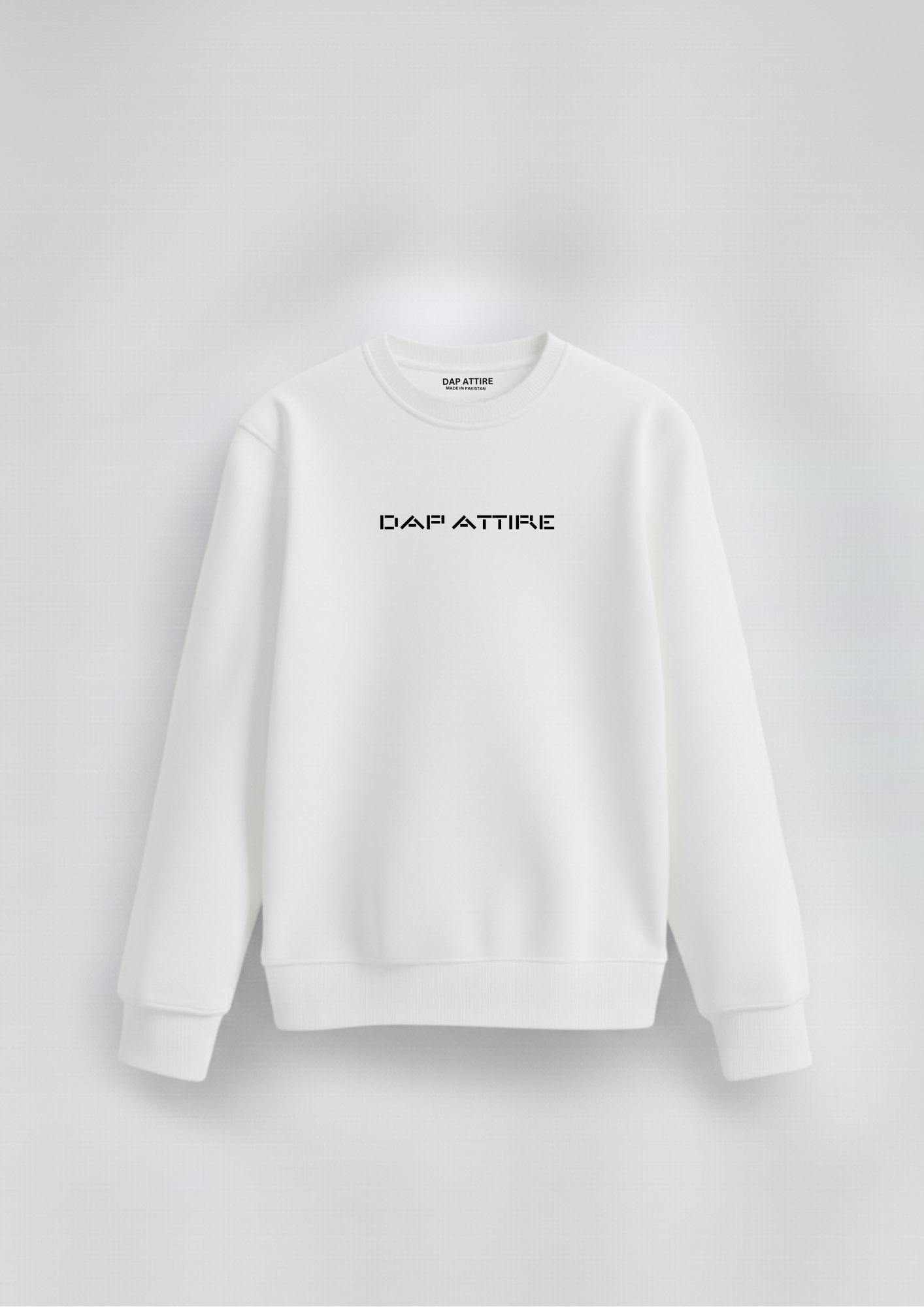 White Essential Crewneck Sweatshirt