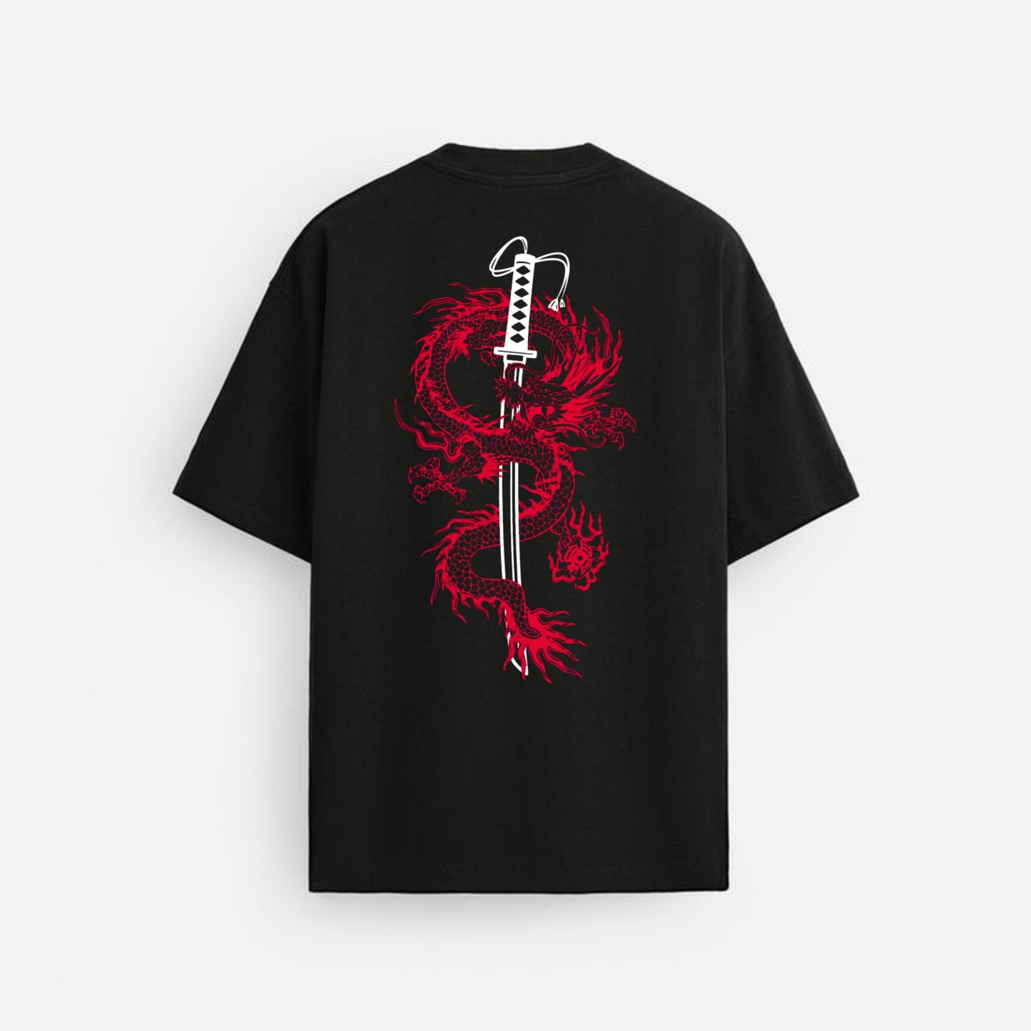 Samurai Dragon Oversized Tshirt