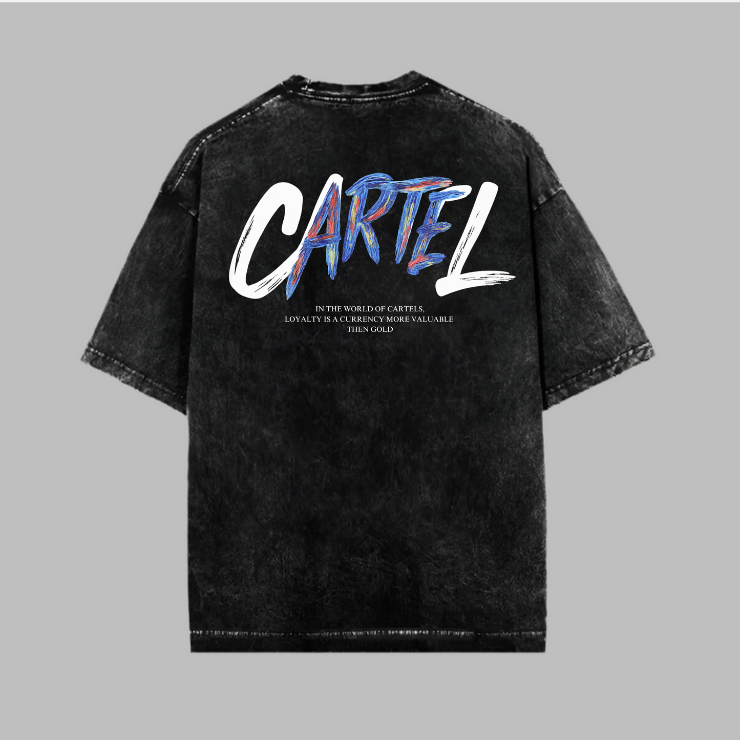 Cartel Black Washed Tshirt