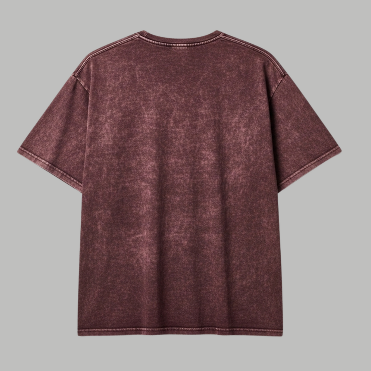 Maroon Washed Oversized Tshirt
