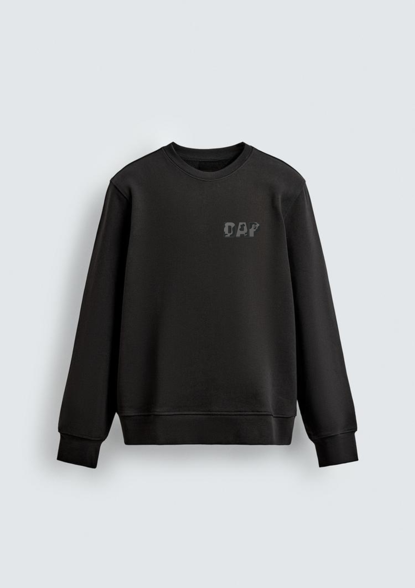 Black Essential Crewneck Sweatshirt