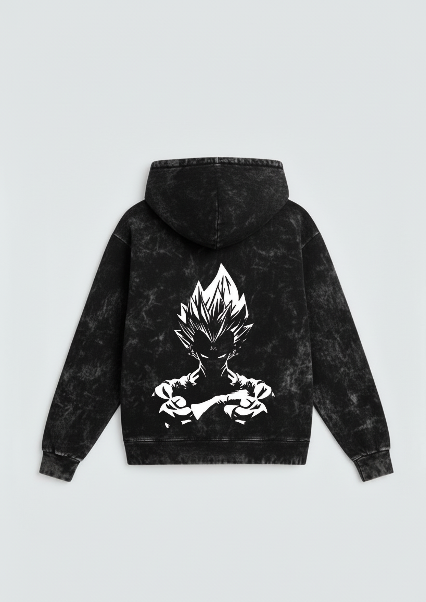 Saiyan Oversized Washed Hoodie