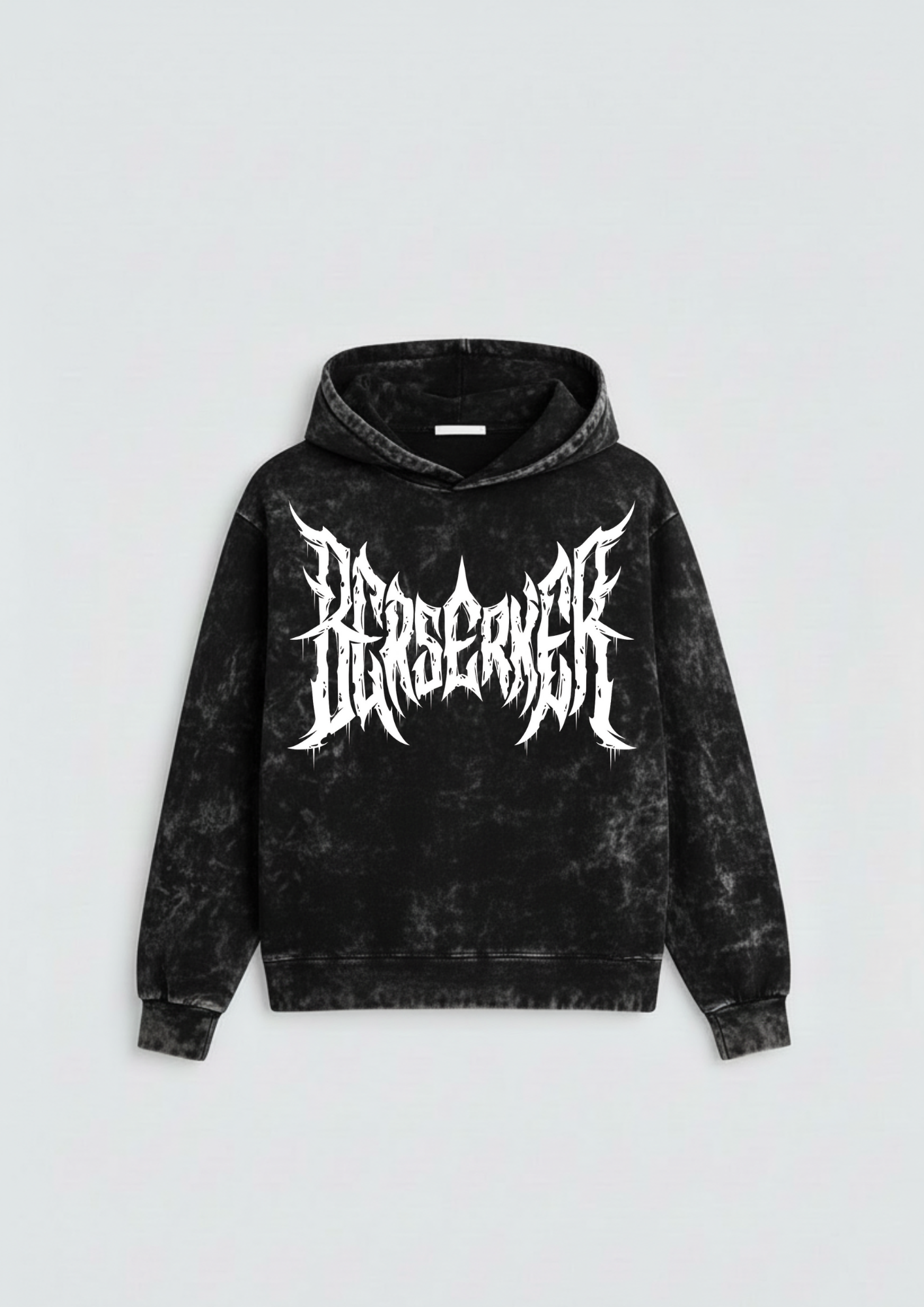 Berserk-01 Oversized Washed Hoodie
