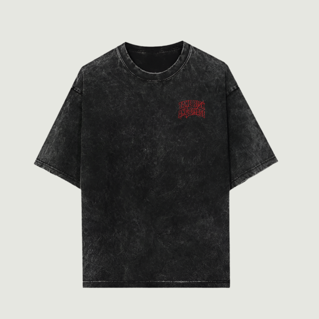 Take Risk Washed Oversized Tshirt