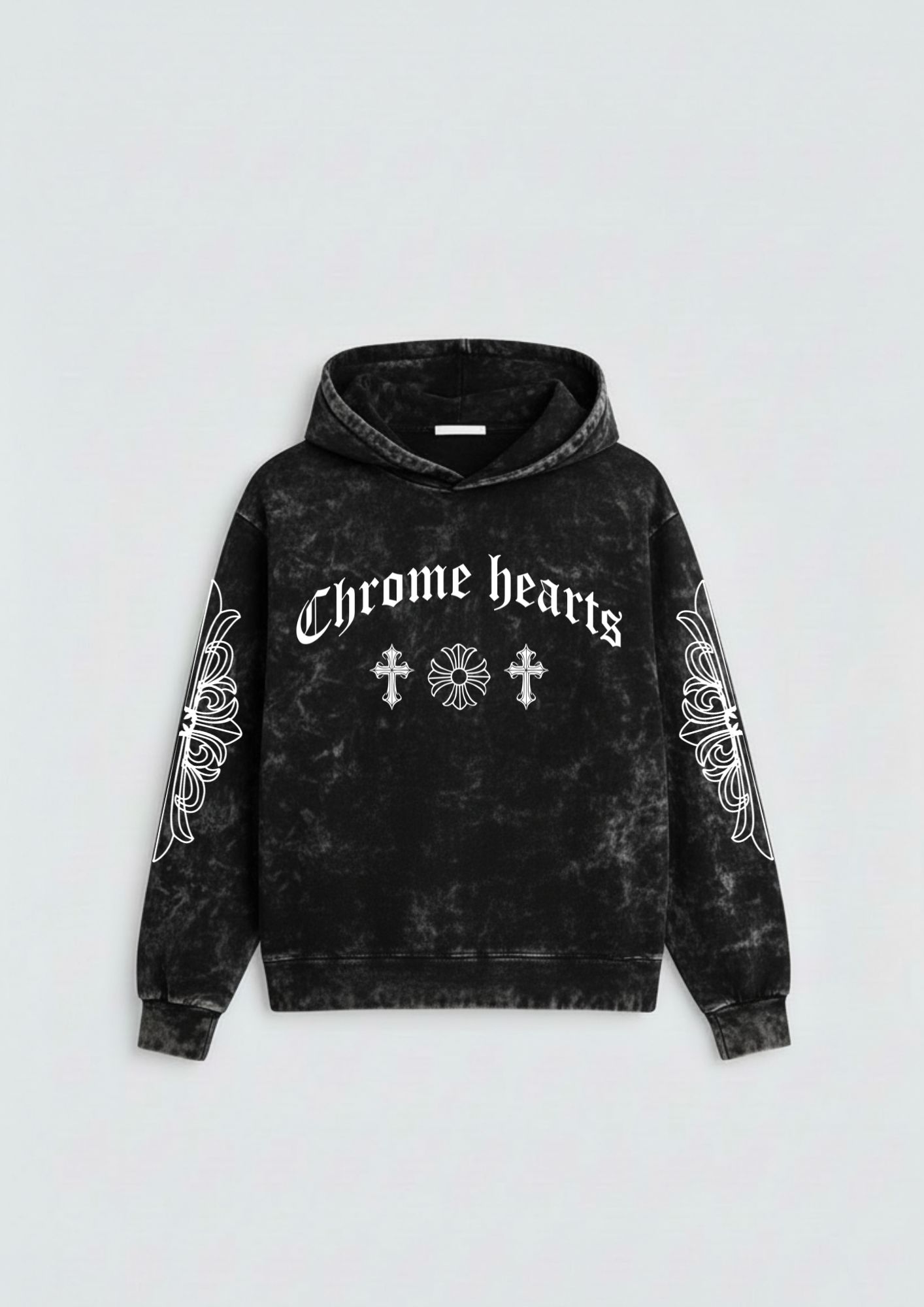 CH-Cross Oversized Washed Hoodie