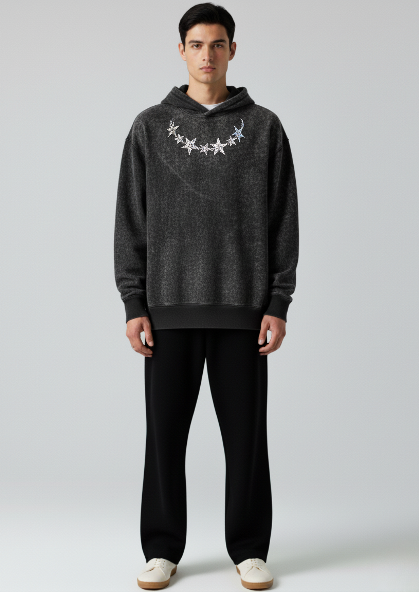 Fallen Star Oversized Washed Hoodie