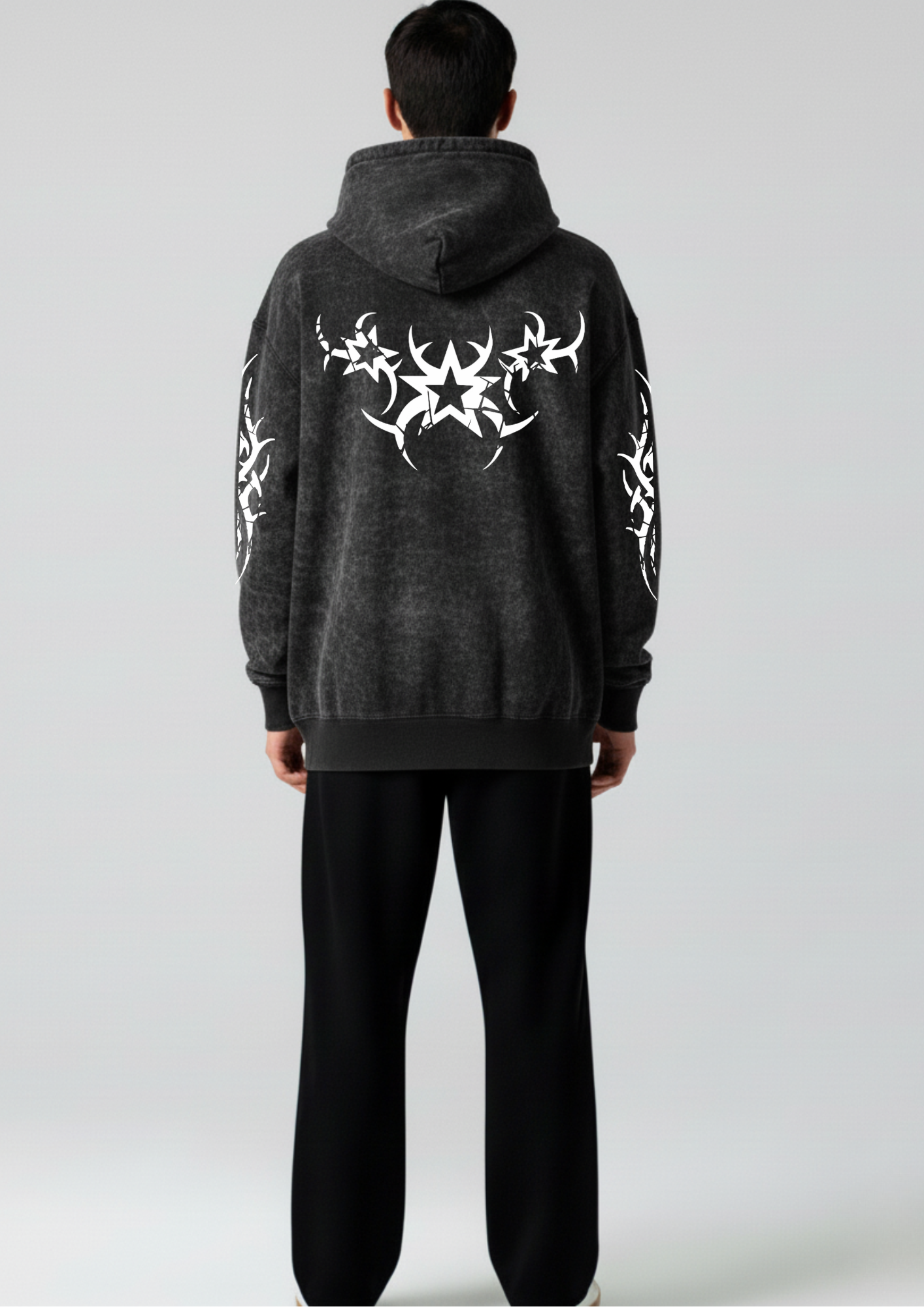 Stealth Walker Oversized Washed Hoodie