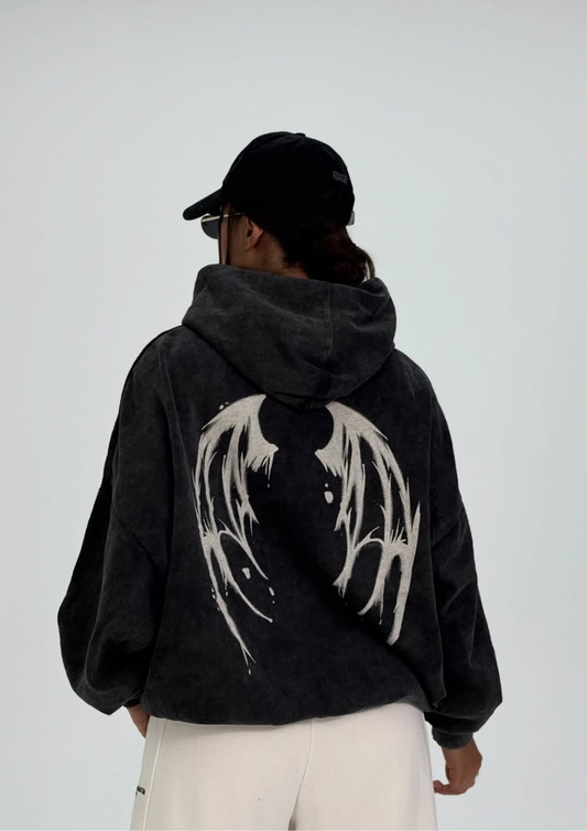 No Regrets Oversized Washed Hoodie