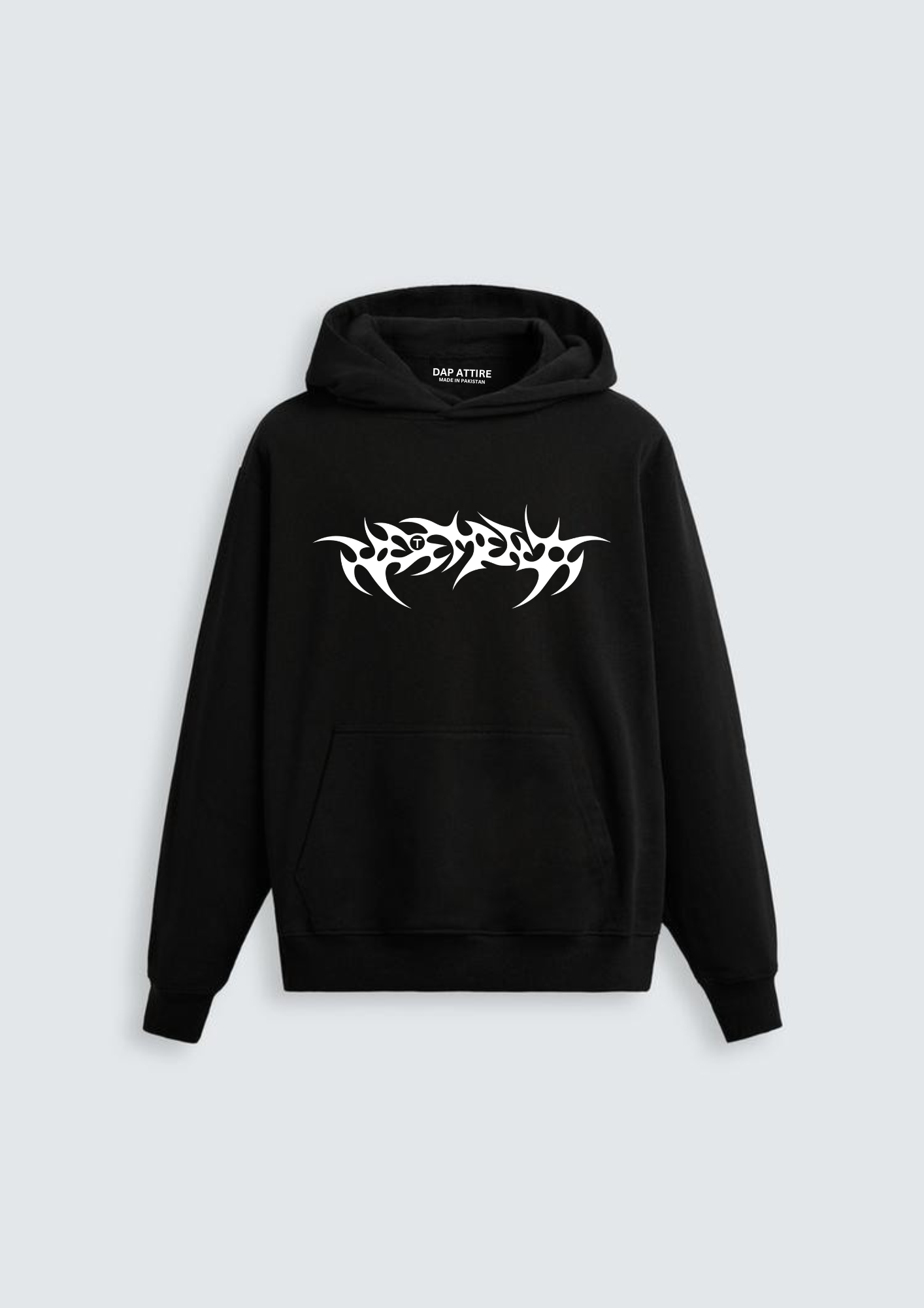 Vector Black Oversized Hoodie