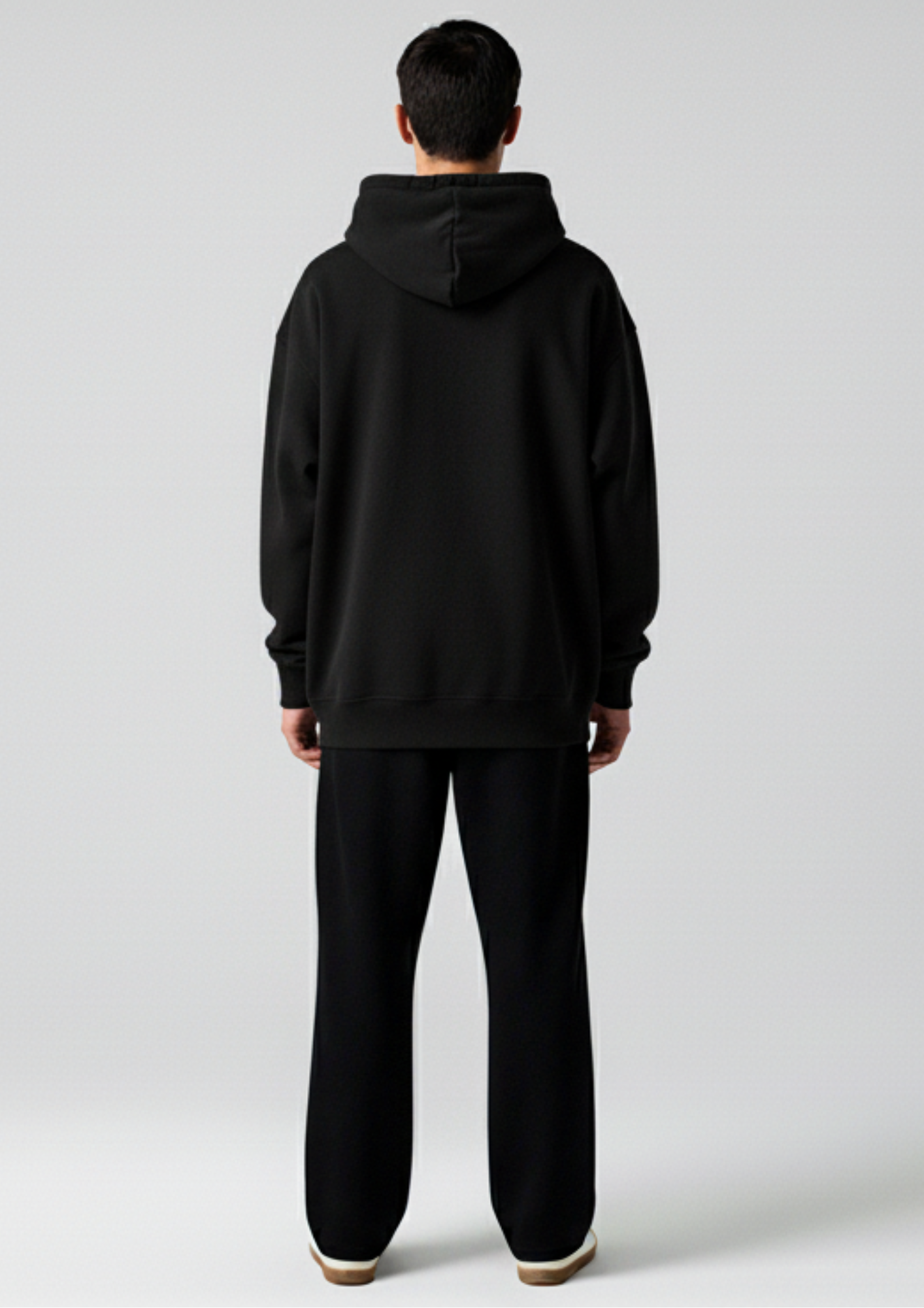 Vector Black Oversized Hoodie