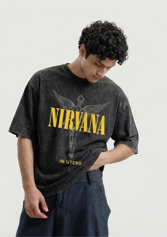Nirvana Washed Oversized Tshirt