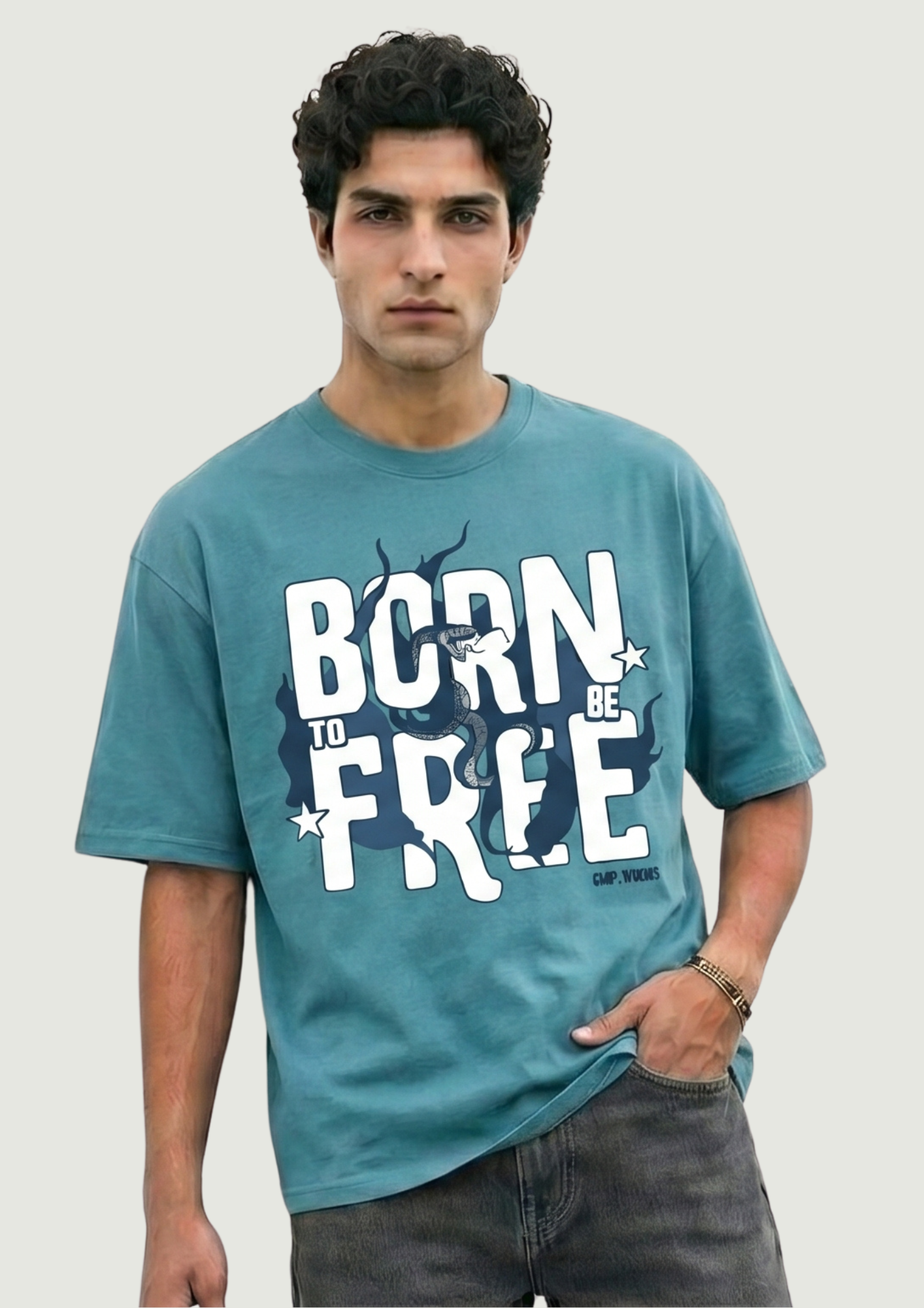 Blue Venom Oversized Tshirt