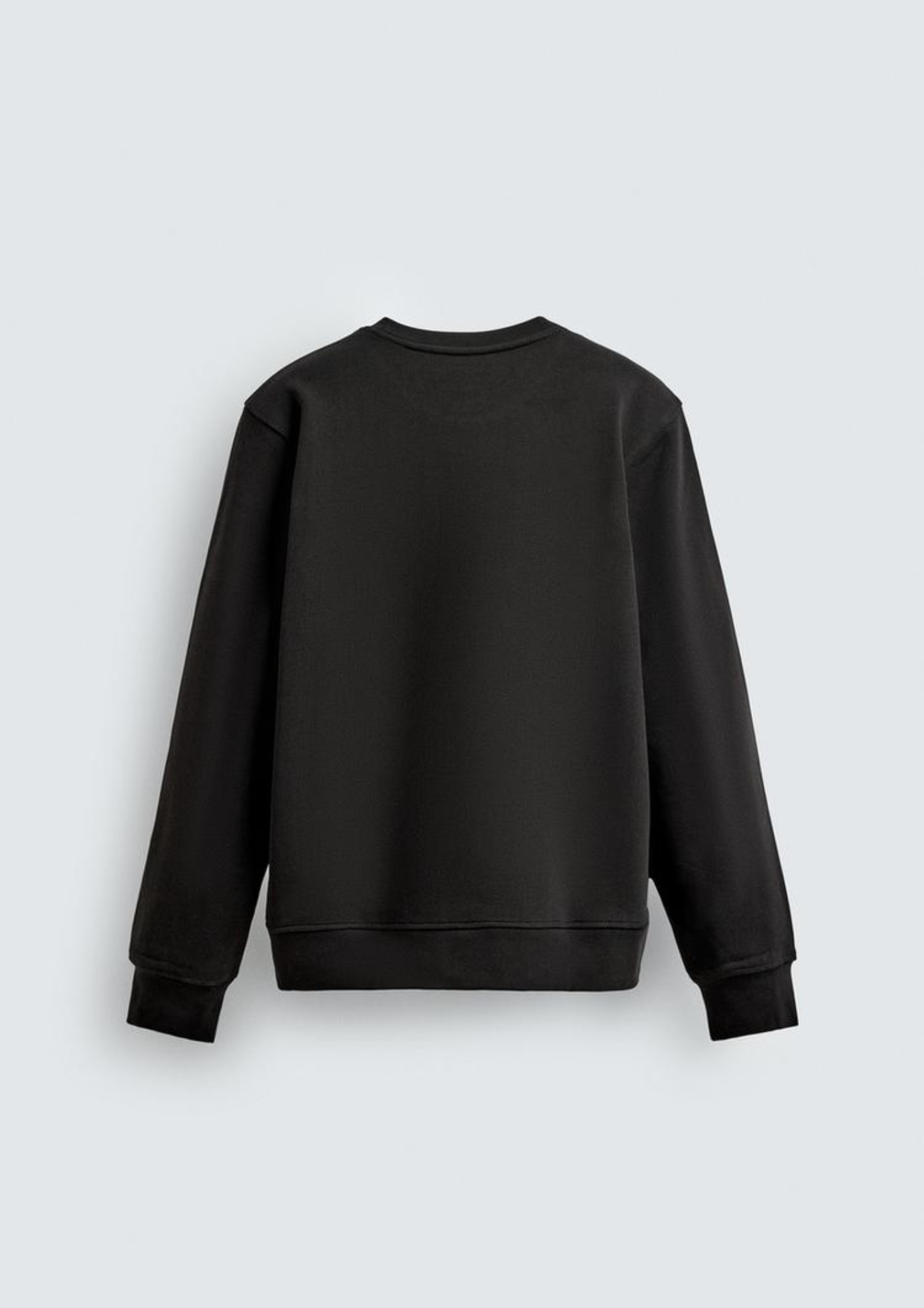 Black Essential Crewneck Sweatshirt