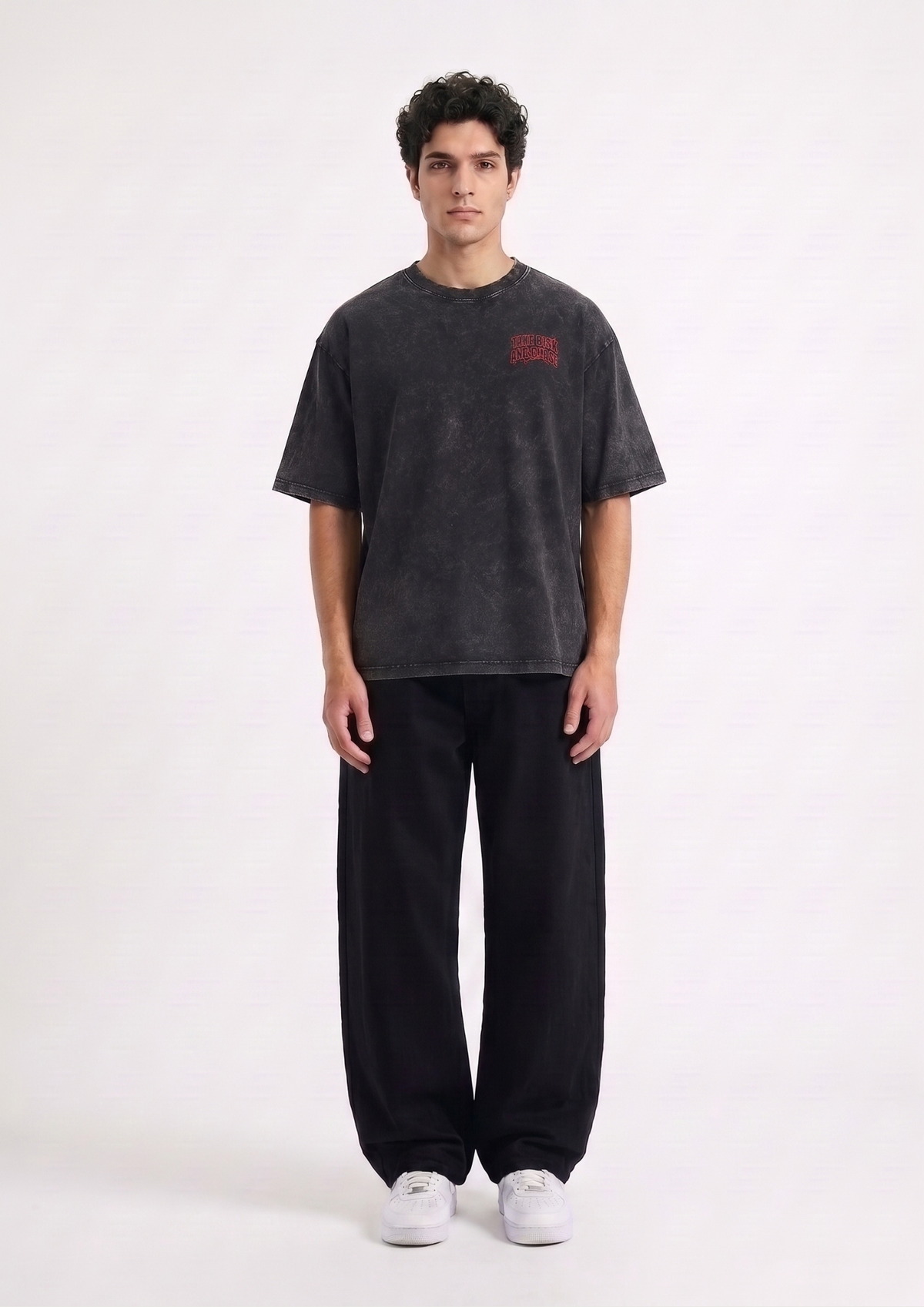 Take Risk Washed Oversized Tshirt