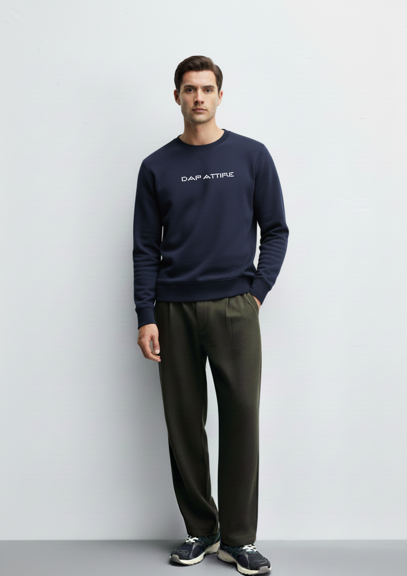 Midnight Blue Essential Crewneck Sweatshirt