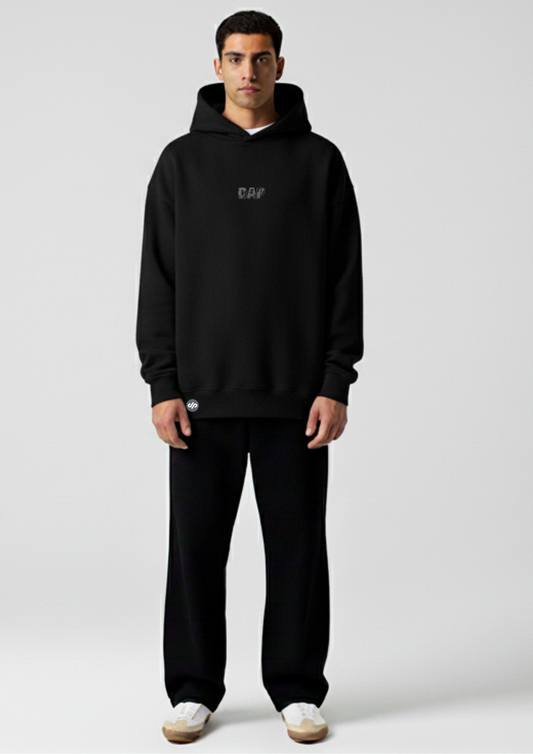 Black Essential Oversized Hoodie