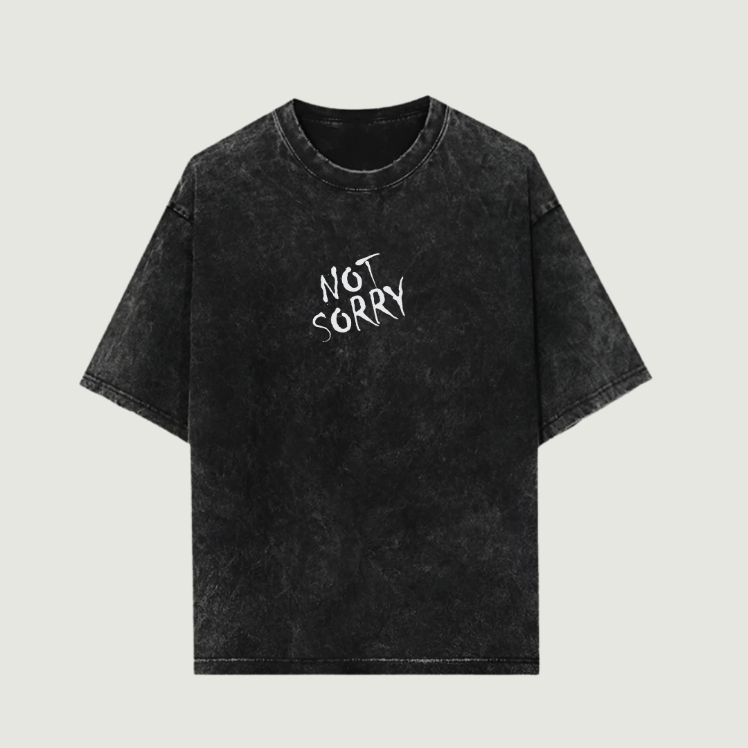 No Regrets Washed Oversized Tshirt