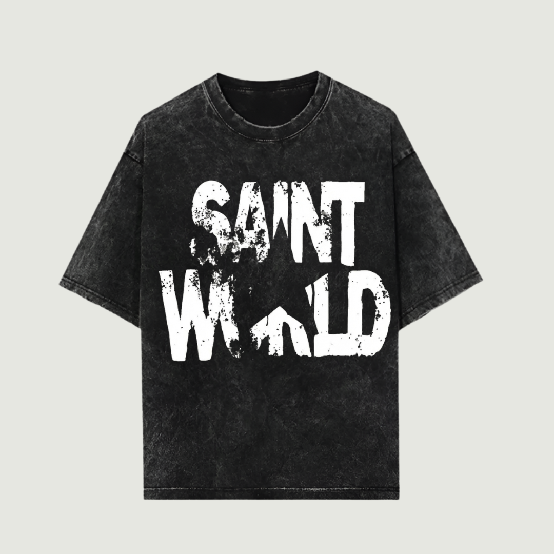 Saint World Washed Oversized Tshirt