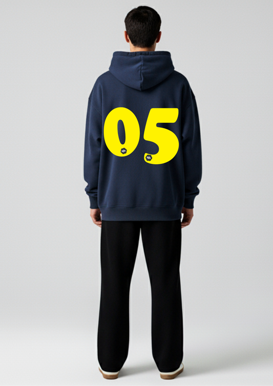 A navy blue Oversized hoodie