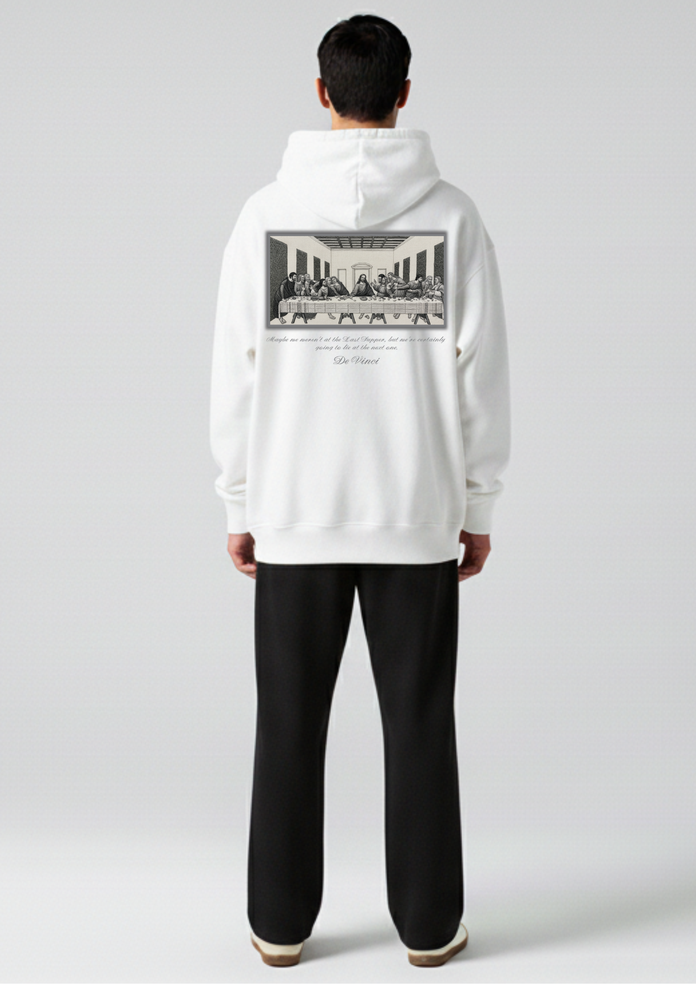 oversized drop shoulder hoodie