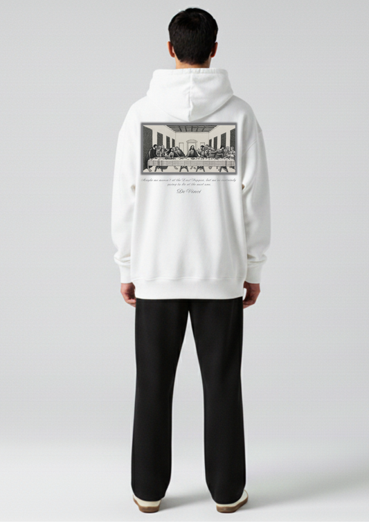 oversized drop shoulder hoodie