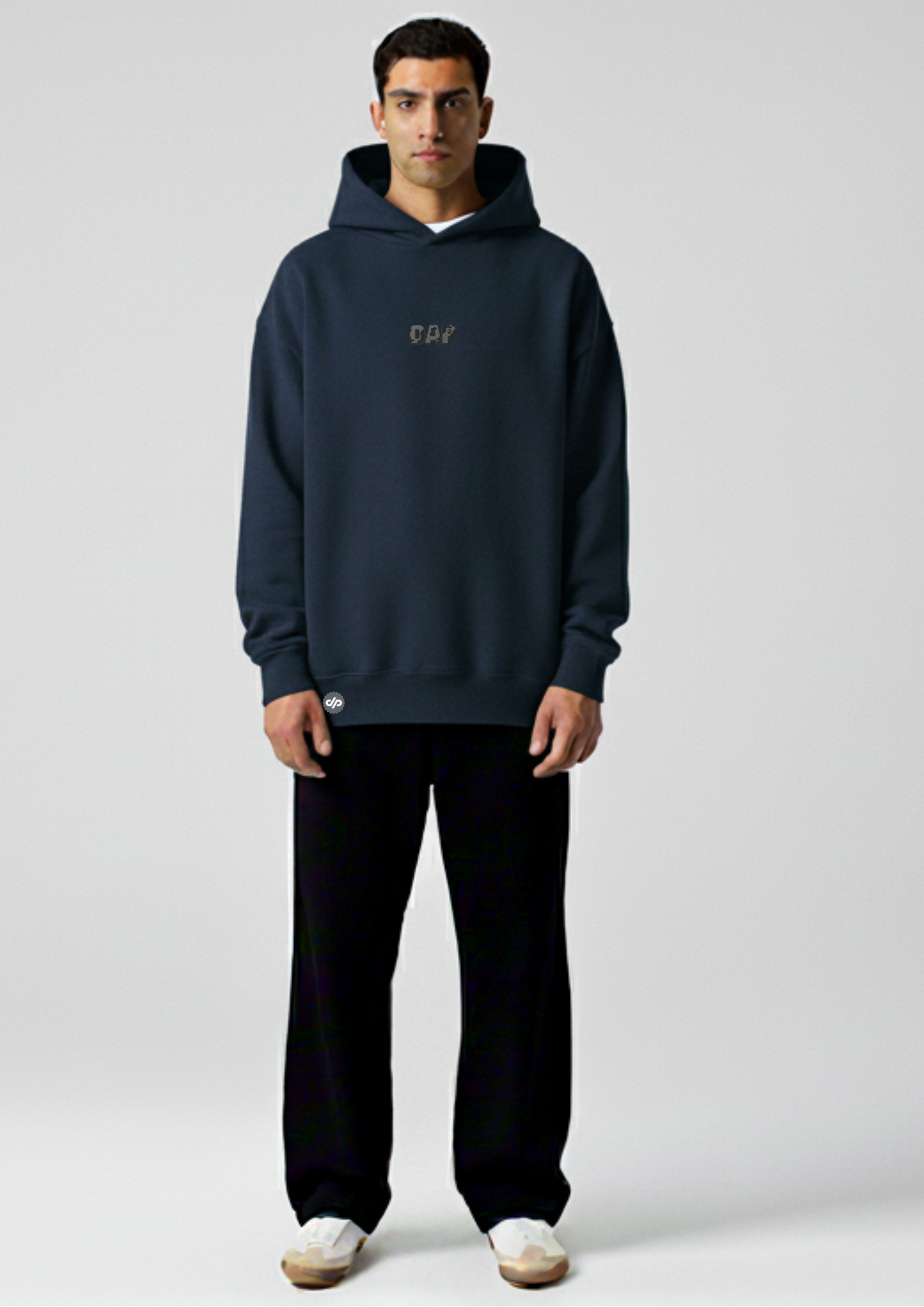 Deep Blue Essential Oversized Hoodie