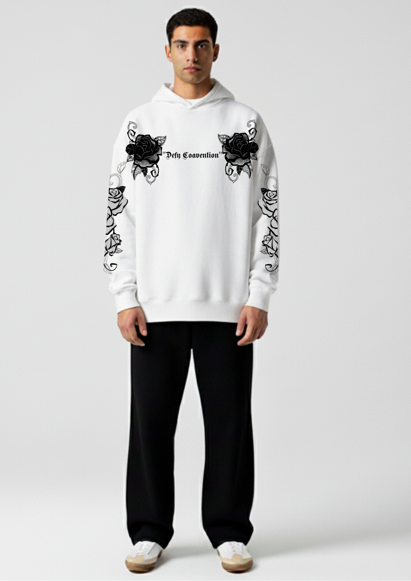 Ghost Rose Oversized Hoodie