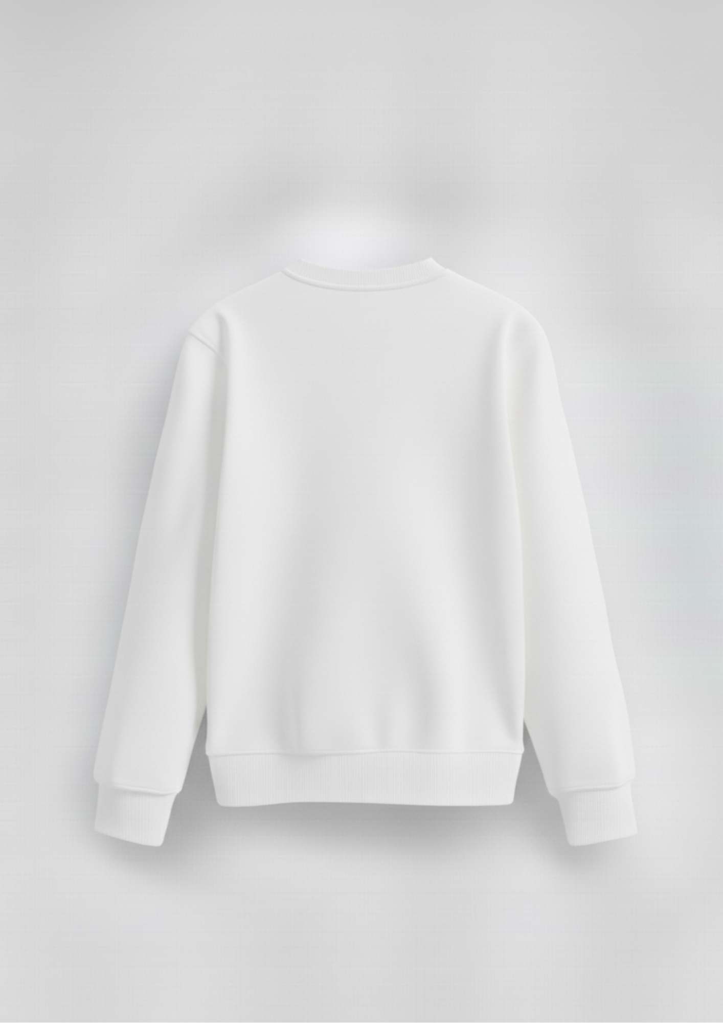 White Essential Crewneck Sweatshirt