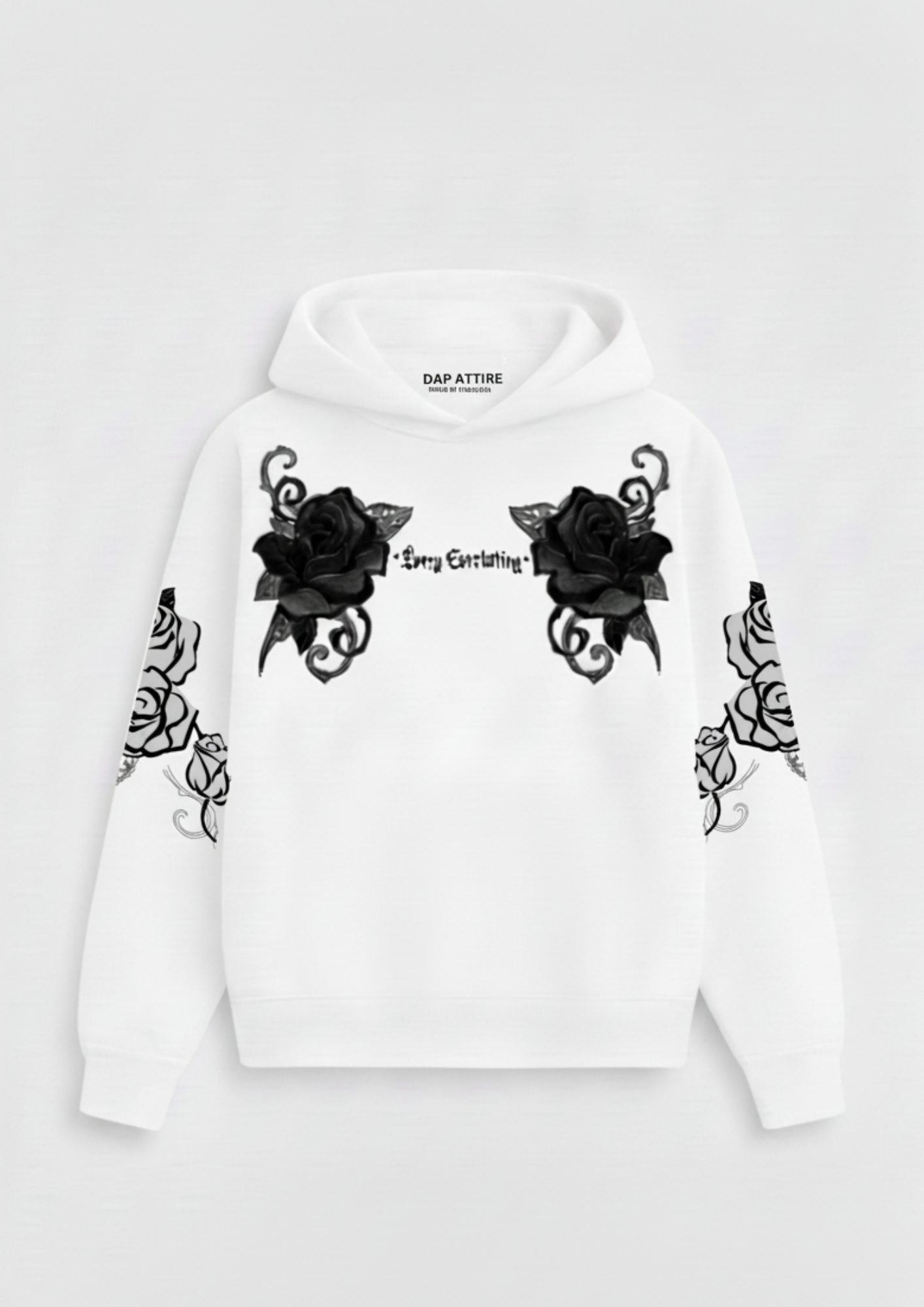 Ghost Rose Oversized Hoodie