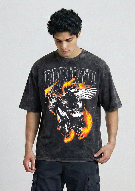 Phoenix Pegasus Washed Oversized Tshirt