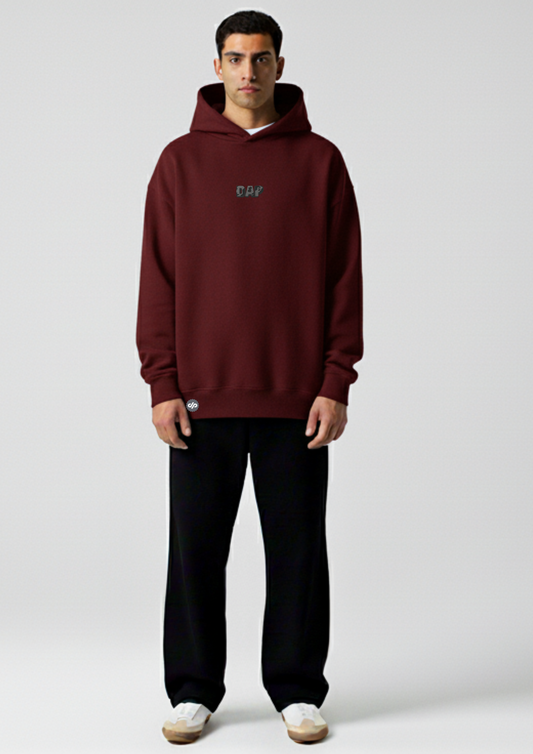 Maroon Essential Oversized Hoodie