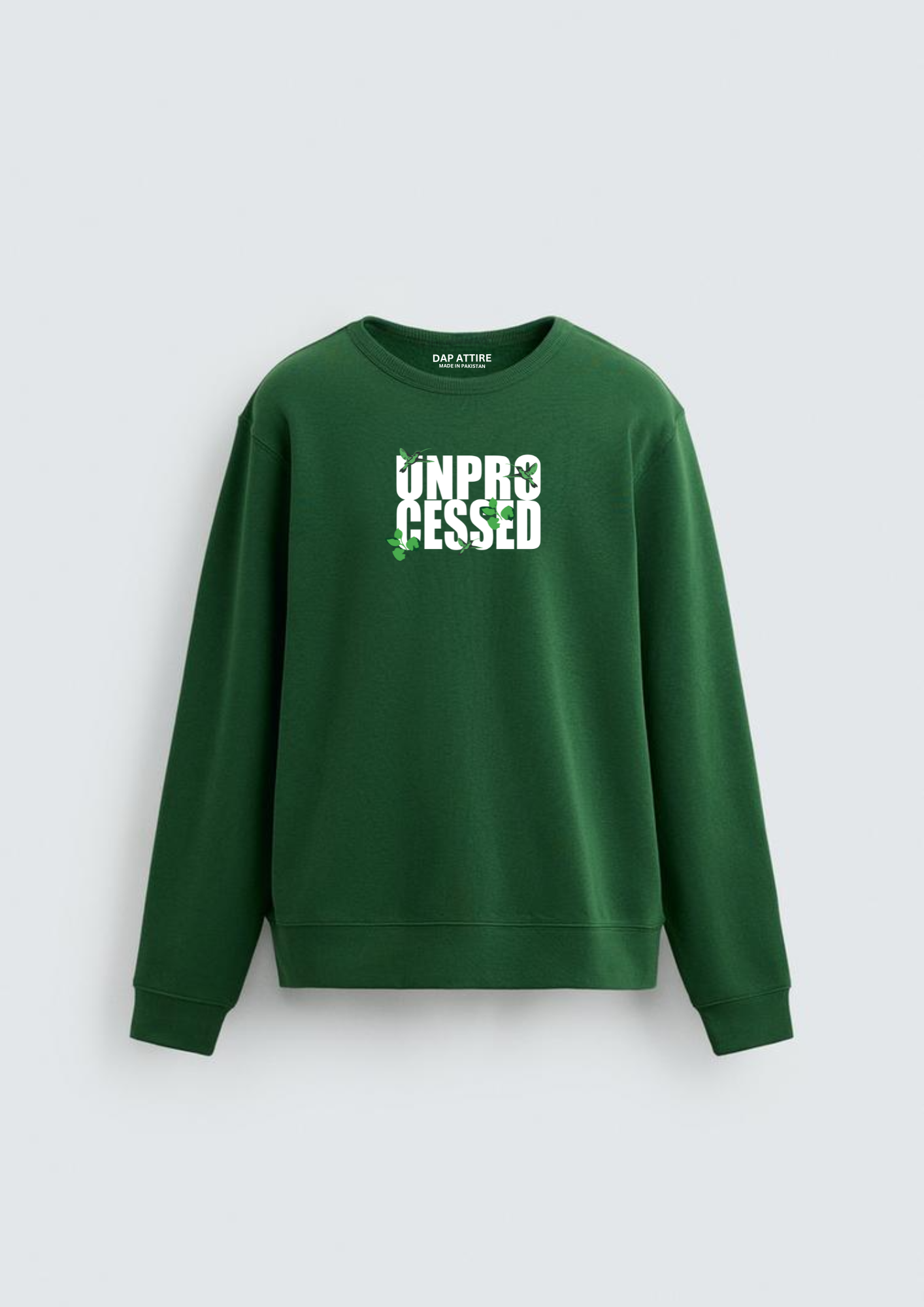 Dark green crewneck sweatshirt