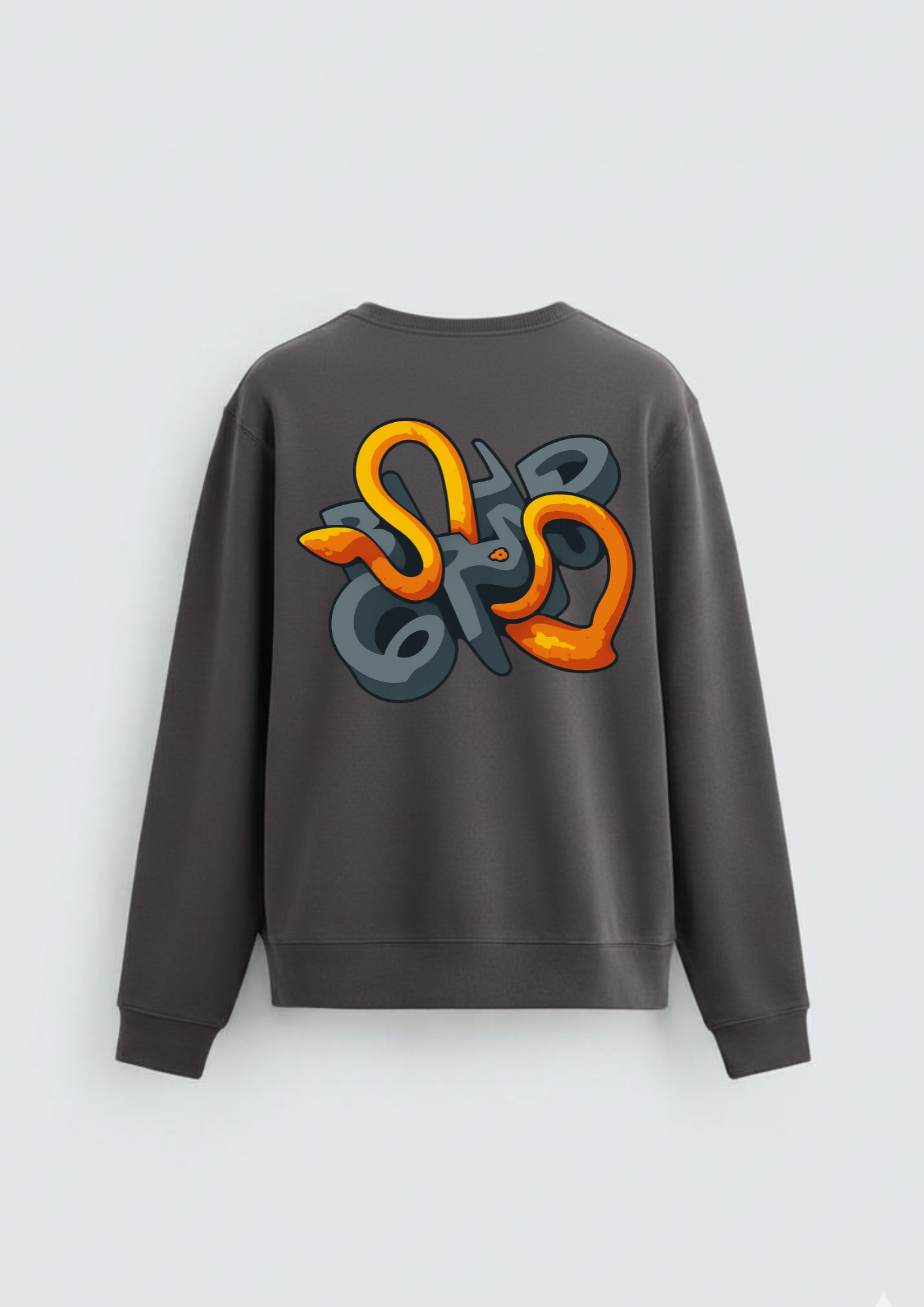 Dark gray crewneck sweatshirt